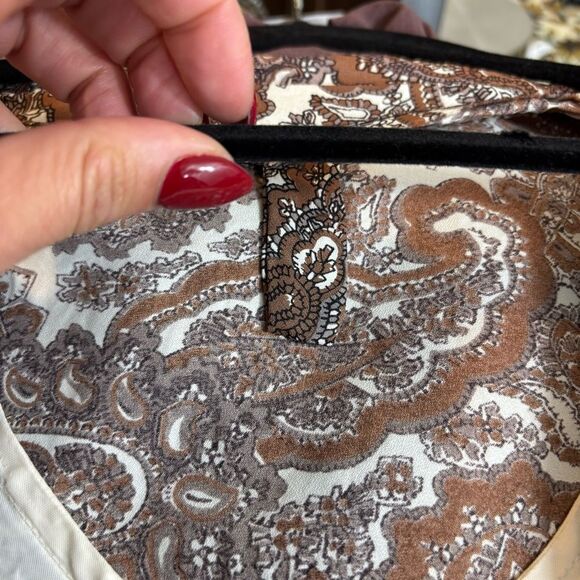 Ladies‎ Vintage Sleeveless Paisley Print Blouse Size Smal - Picture 9 of 14